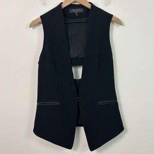 Rag & Bone Womens Vest Cutout Back Size Medium